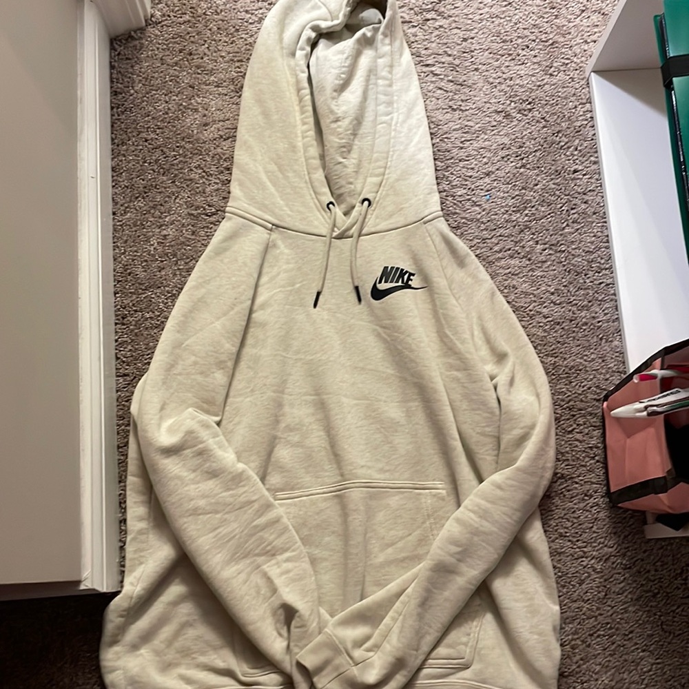 Nike off/white hoodie